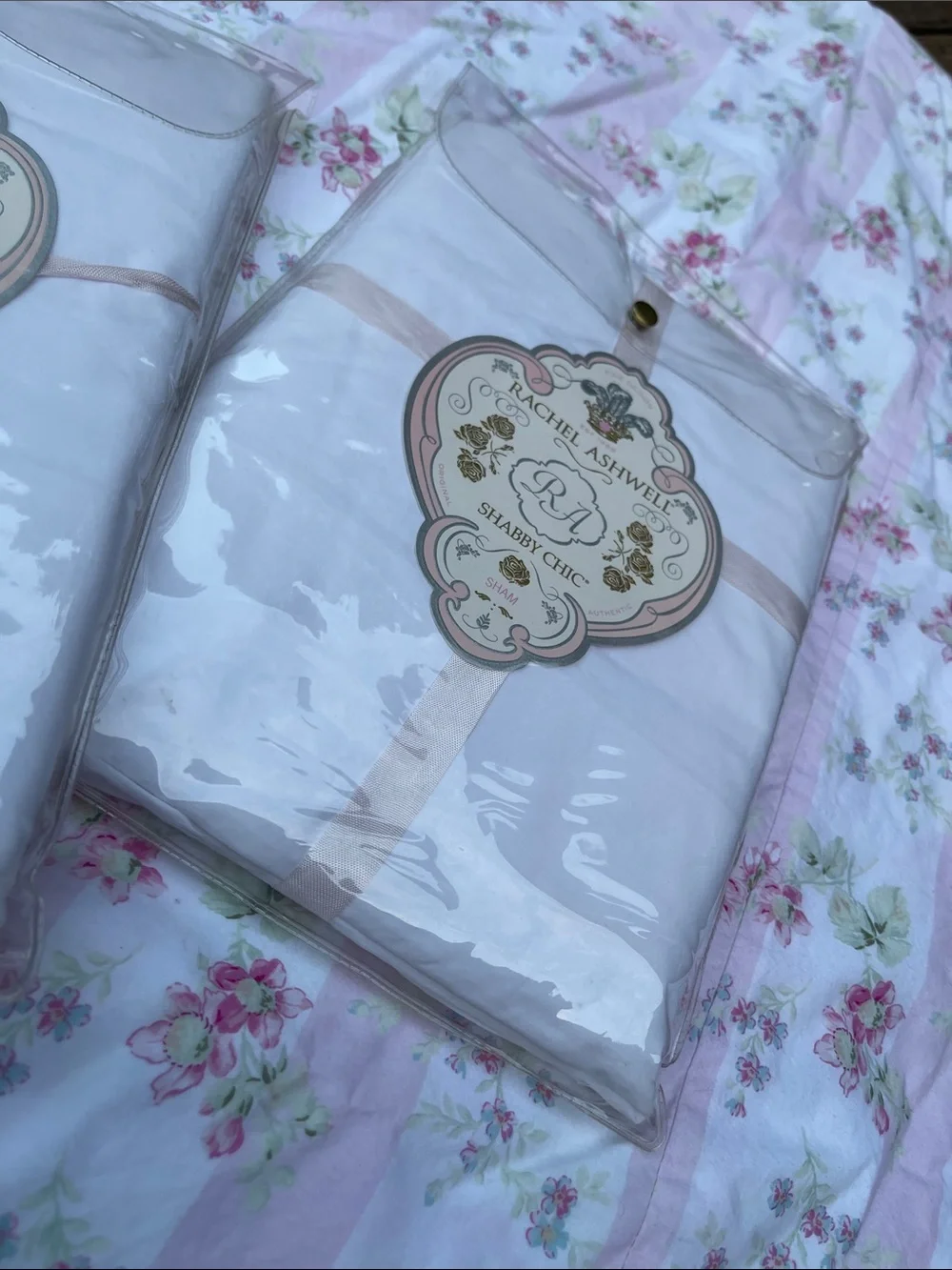Rachel Ashwell, Shabby Chic NEW WHITE EURO SHAMS